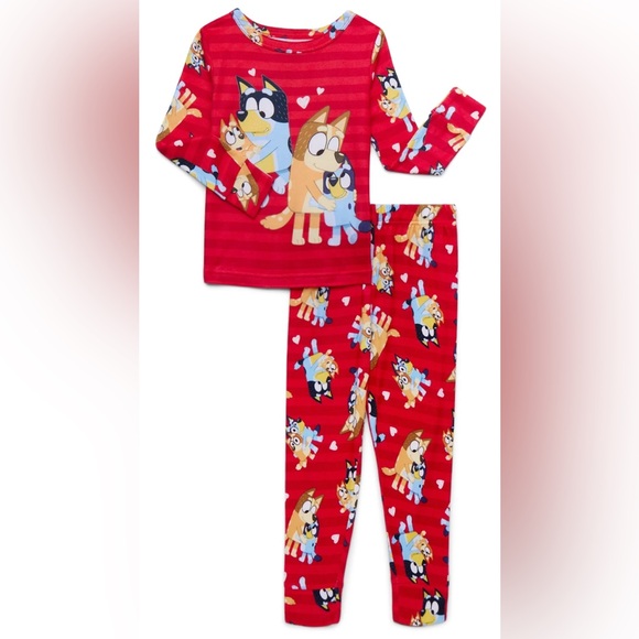 Bluey Other - Character Toddler Unisex Pajama Set, 2-Piece